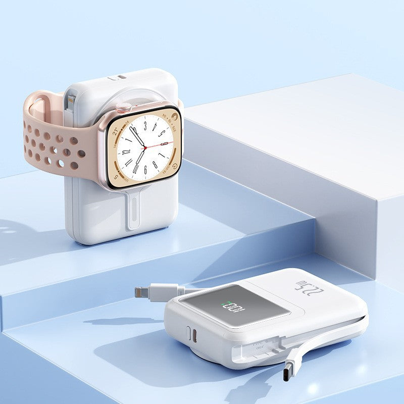 Portable power bank with integrated Apple Watch mounting mechanism and fast charging function Kalsten