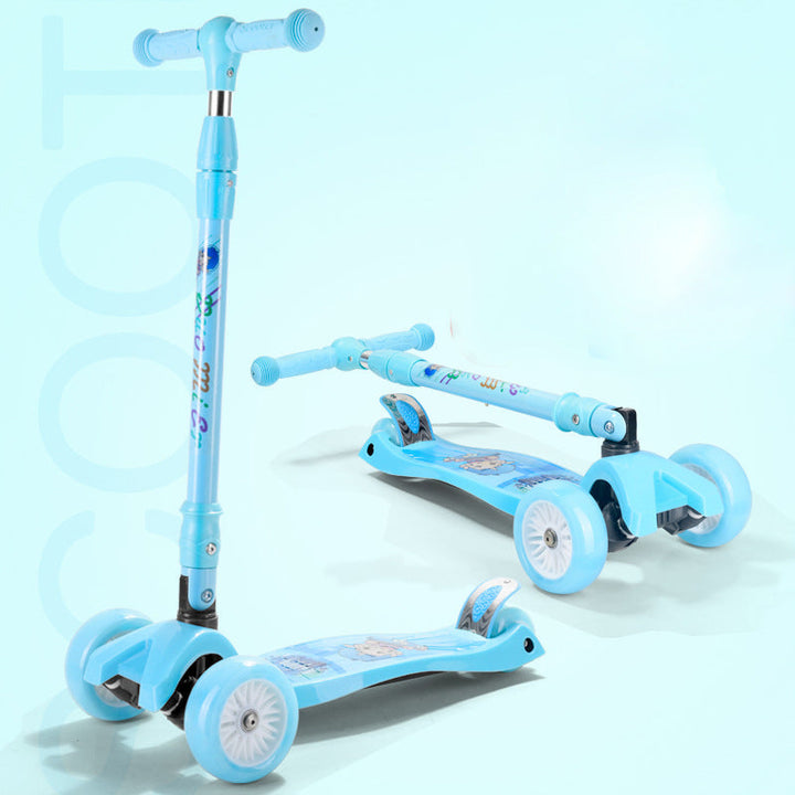 Foldable Light-Up Three-Wheel Scooter Kalsten