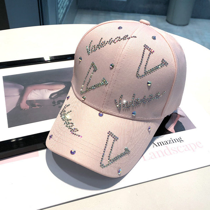 Women's Rhinestone Accented Adjustable Baseball Cap Kalsten