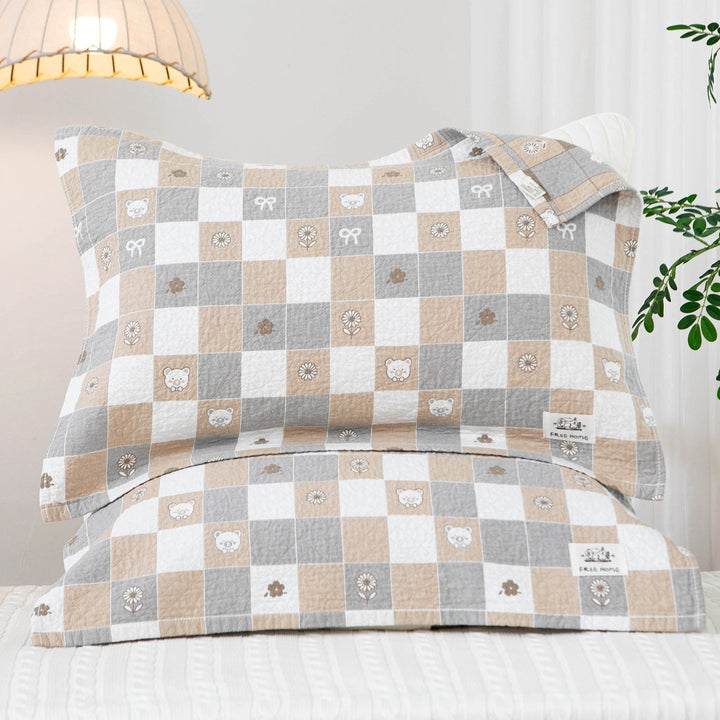 Women's pillowcase with modern checkered pattern Kalsten
