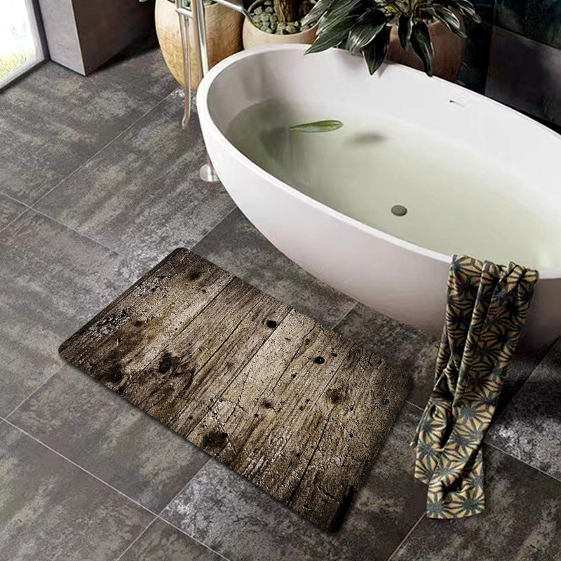 Natural Wood Grain Bath Mat Kalsten