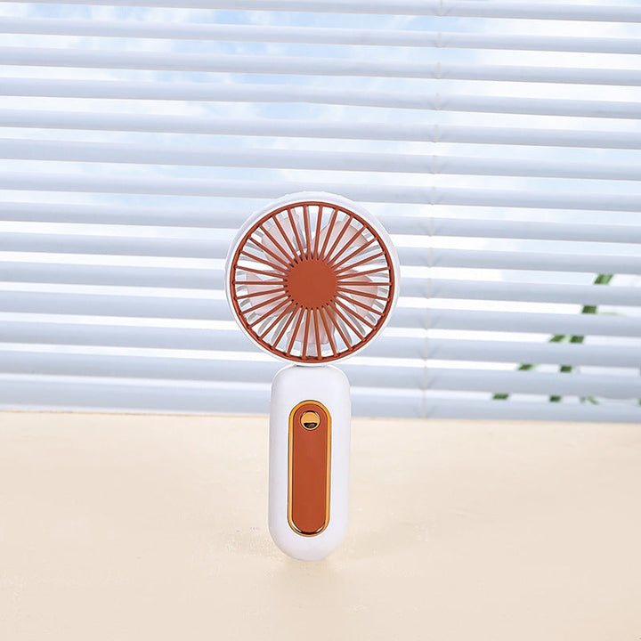 Unisex Portable Hand Fan with LED Display and Ergonomic Handle Kalsten