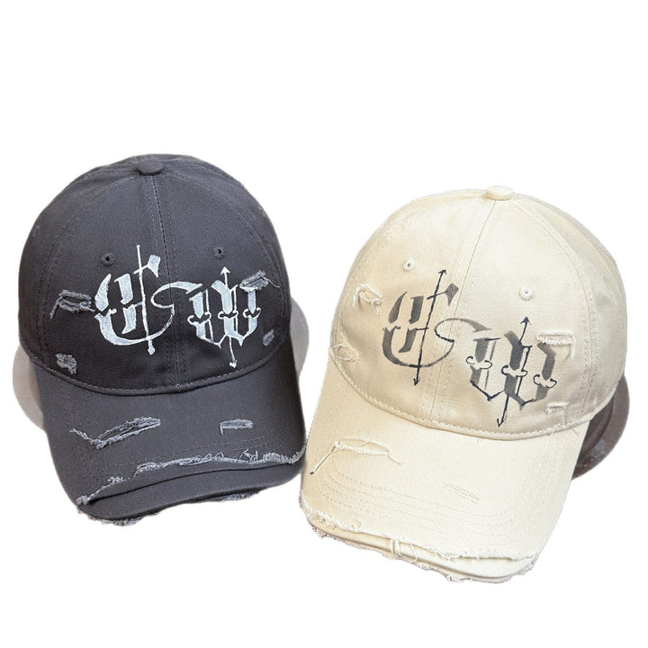 Men's Distressed Graphic Embroidered Cap Kalsten