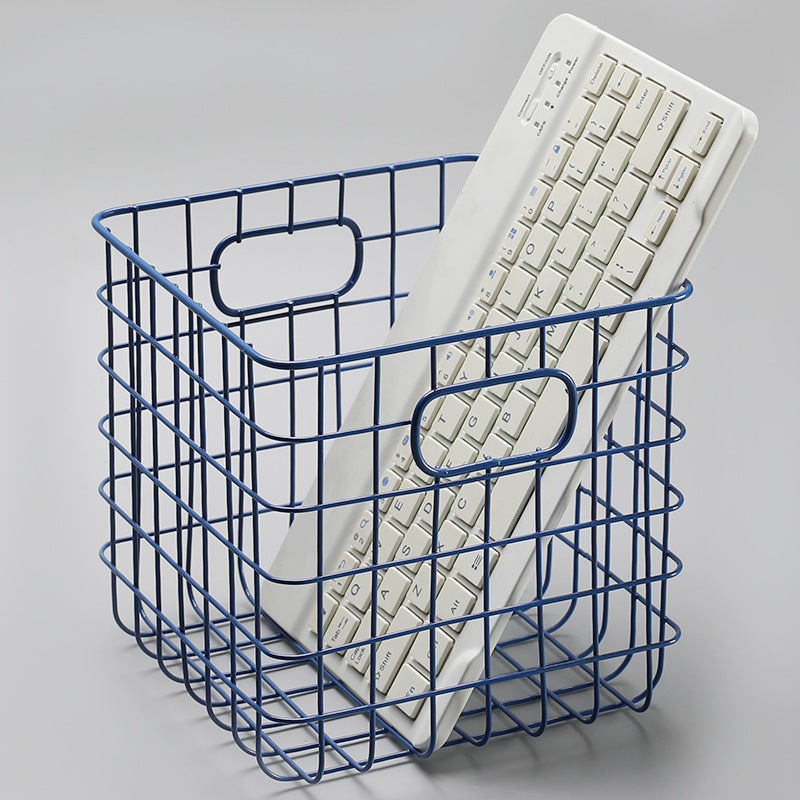 Unisex Wire Storage Basket with Ergonomic Handles Kalsten
