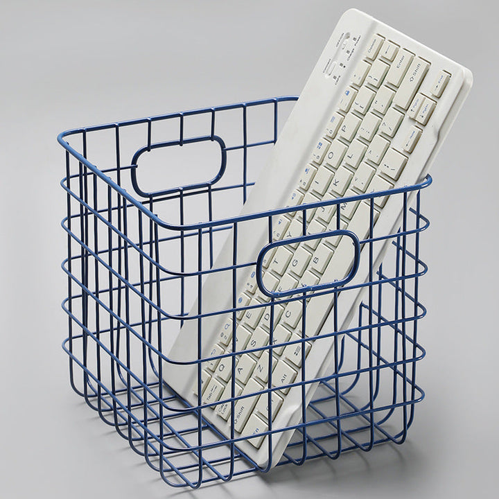 Unisex Wire Storage Basket with Ergonomic Handles Kalsten