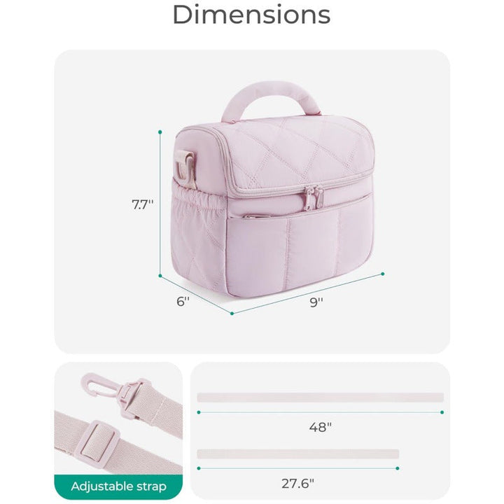 Insulated cosmetic bag with multiple compartments Kalsten