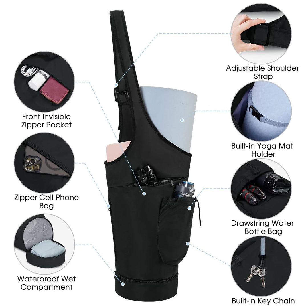 Sporty crossbody bag with multifunctional compartments Kalsten