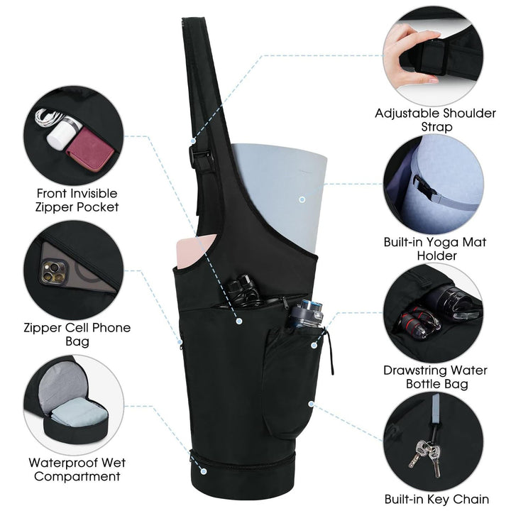 Sporty crossbody bag with multifunctional compartments Kalsten