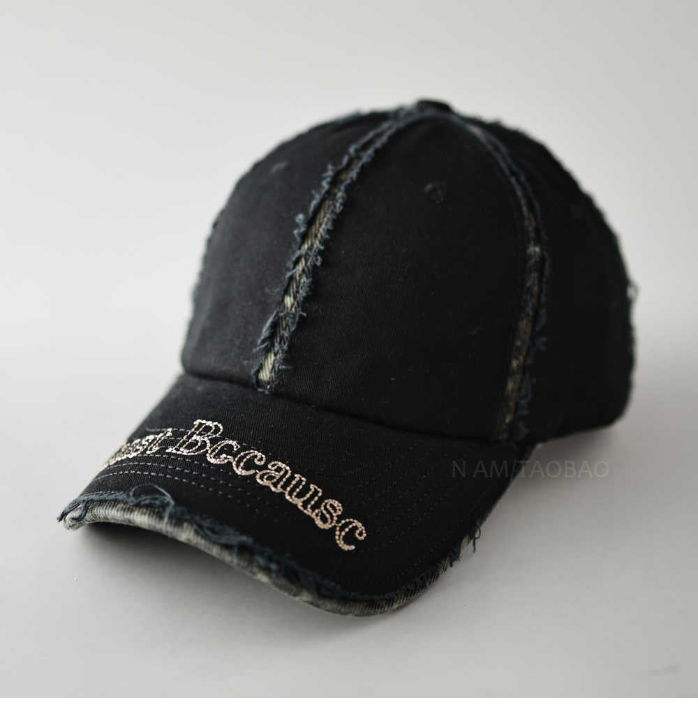 Men's Distressed Vintage-Inspired Baseball Cap Kalsten