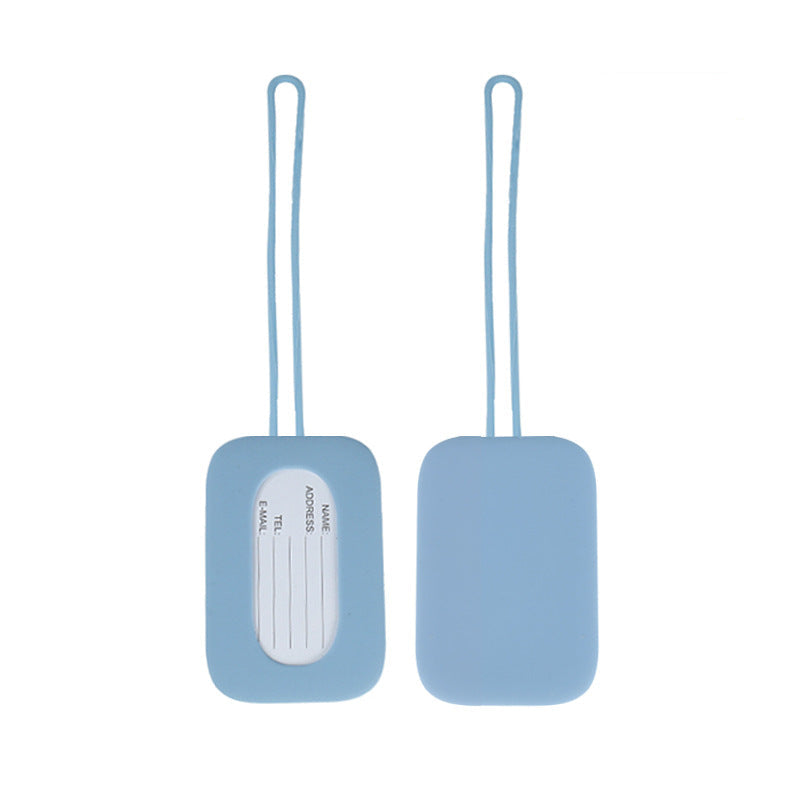 silicone luggage tag with ID window and elastic strap Kalsten