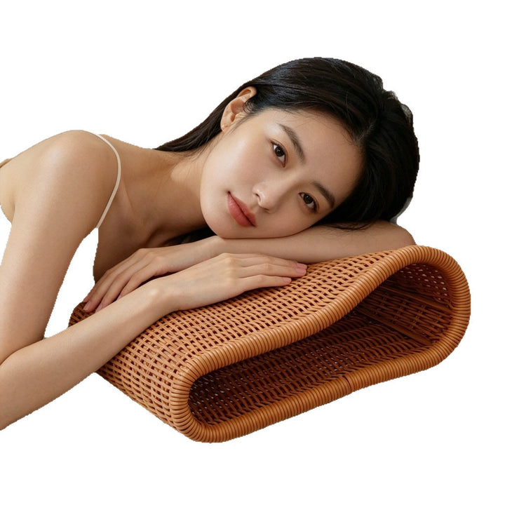 Curved Woven Storage Basket Kalsten