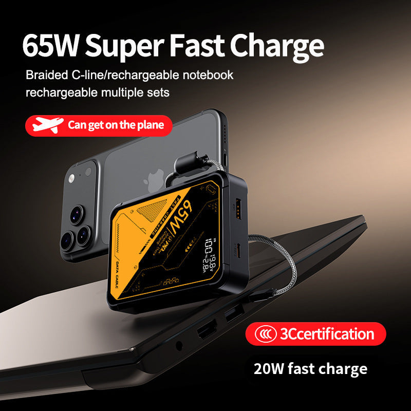 Portable high-performance charger with intelligent USB-C port and digital display Kalsten