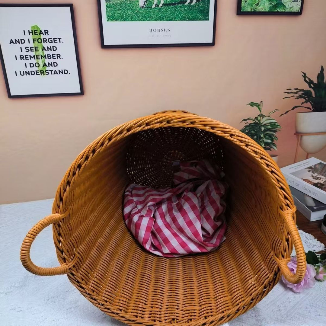 Unisex Robust Storage Basket made of woven rattan Kalsten