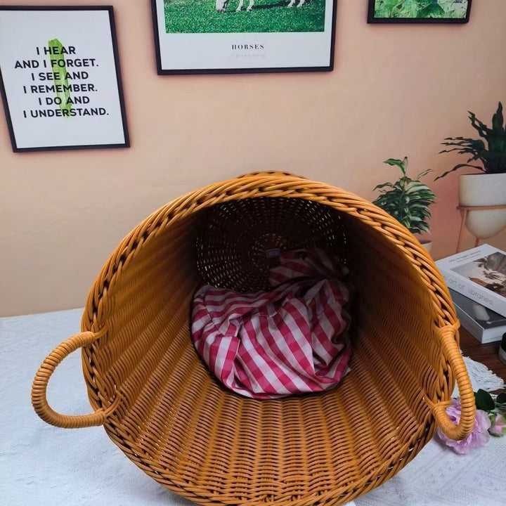 Unisex Robust Storage Basket made of woven rattan Kalsten