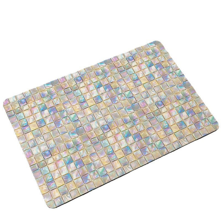 Luxurious Mosaic Design Bathroom Mat Kalsten