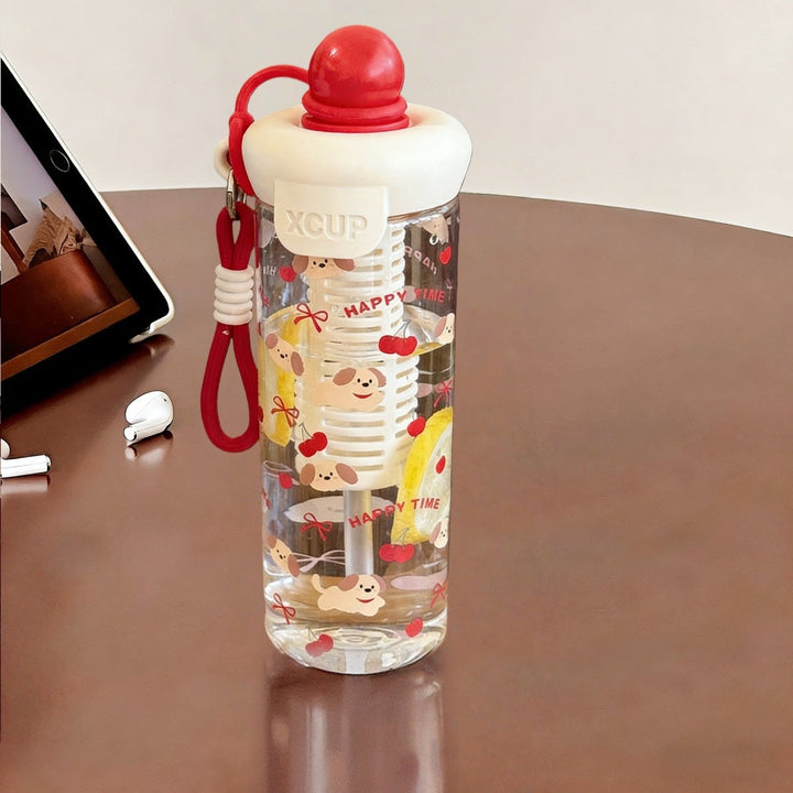 Women's playful water bottle with integrated fruit filter Kalsten