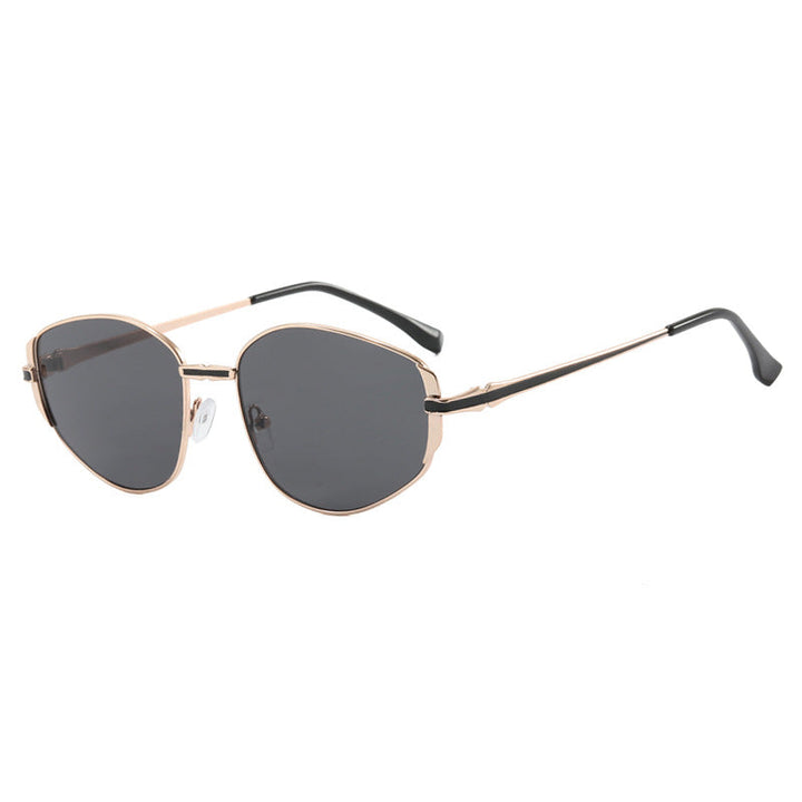 Women modern geometric sunglasses with stylish metal frame Kalsten