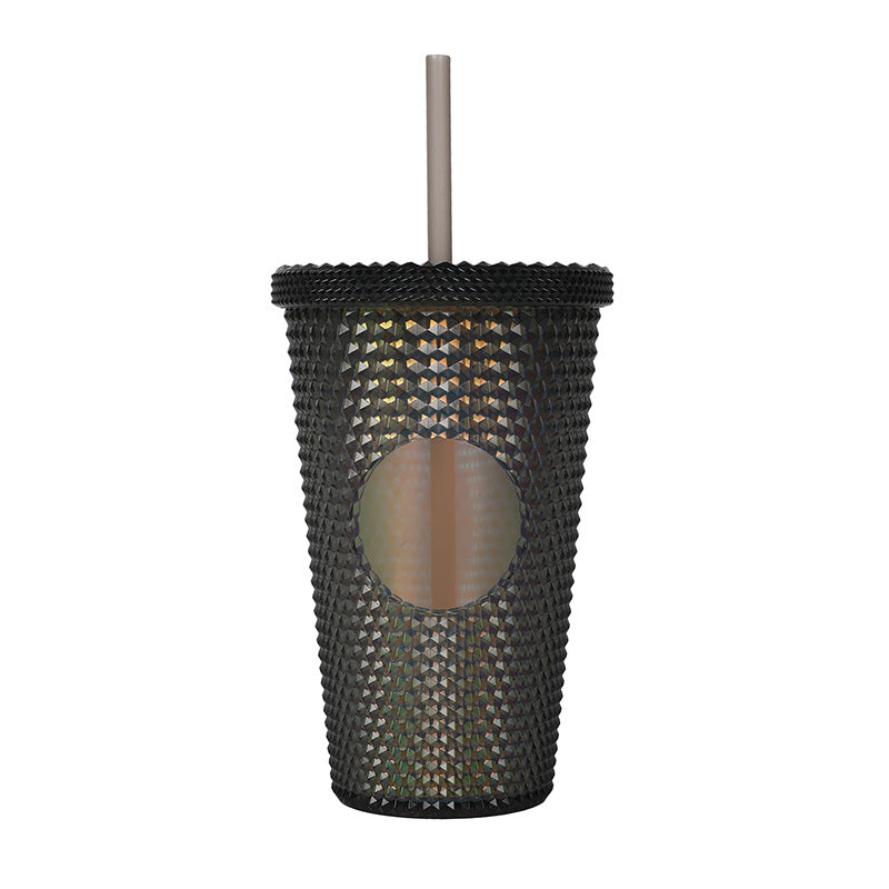 Unisex plastic drinking cup with textured design Kalsten