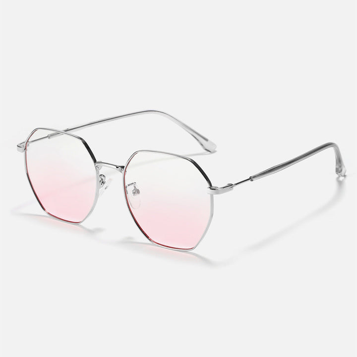 Women fashionable octagonal sunglasses with trendy metal frame Kalsten