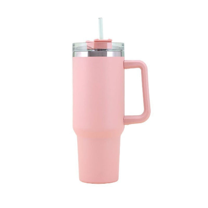 Women's Insulated Drinking Cup with Handle and Straw Kalsten