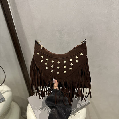 Decorative Fringe Crossbody Bag Acalora