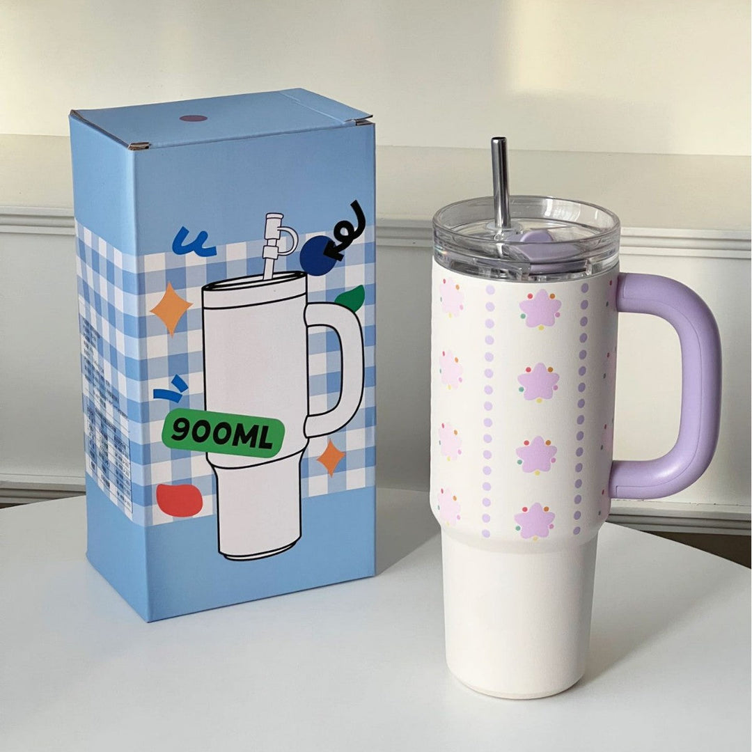 Women's insulated cup with practical straw Kalsten