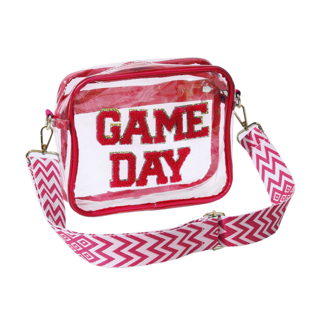 Transparent crossbody bag with stylish Game Day print Kalsten
