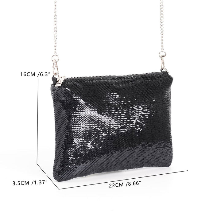 Elegant Clutch with Glitter Details Kalsten