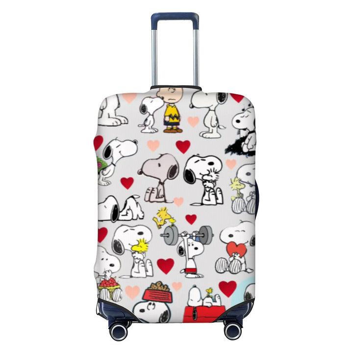Ladies nan elastic suitcase cover with motif print, water-repellent and tear-resistant, with handle and telescopic opening Kalsten