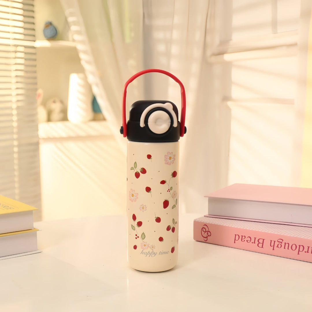 Ladies Insulated Drinking Bottle in Cheerful Strawberry Design Kalsten