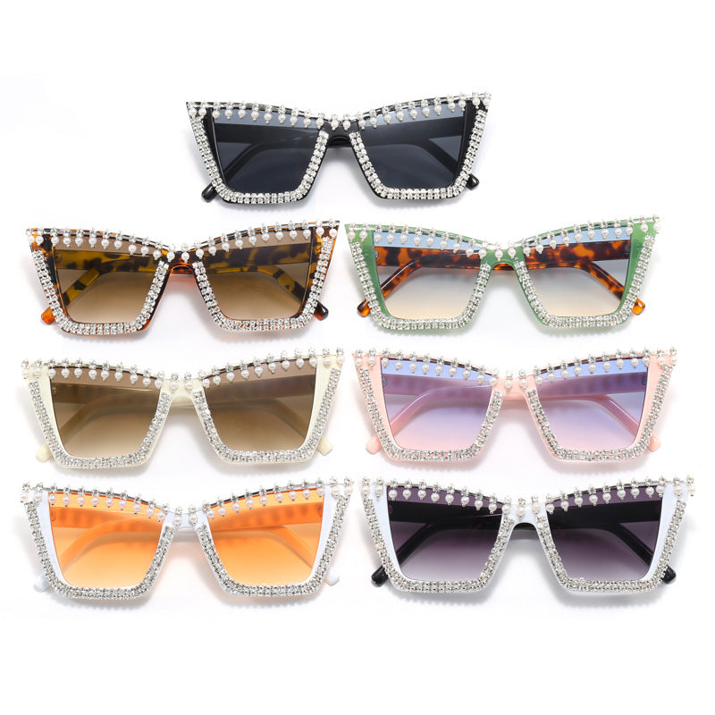 Ladies Glamorous Designer Sunglasses with Sparkling Frame Kalsten