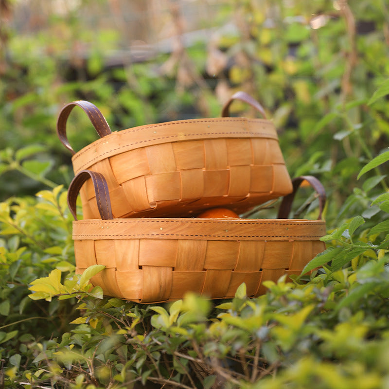 Unisex Handwoven Basket with Practical Carry Handle Kalsten
