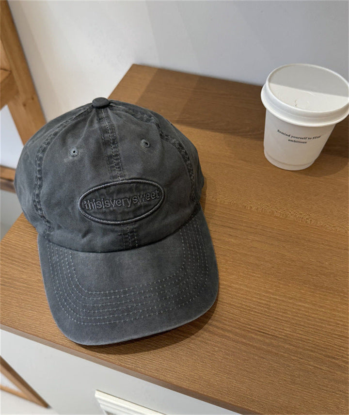 Men's Casual Distressed Cotton Baseball Cap Kalsten