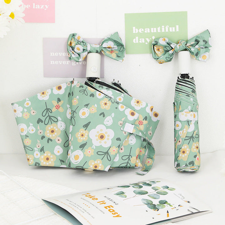 Women's Foldable Umbrella with Colorful Floral Patterns Kalsten