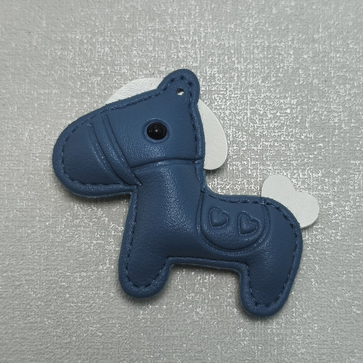 Leather Horse-Shaped Keychain Kalsten