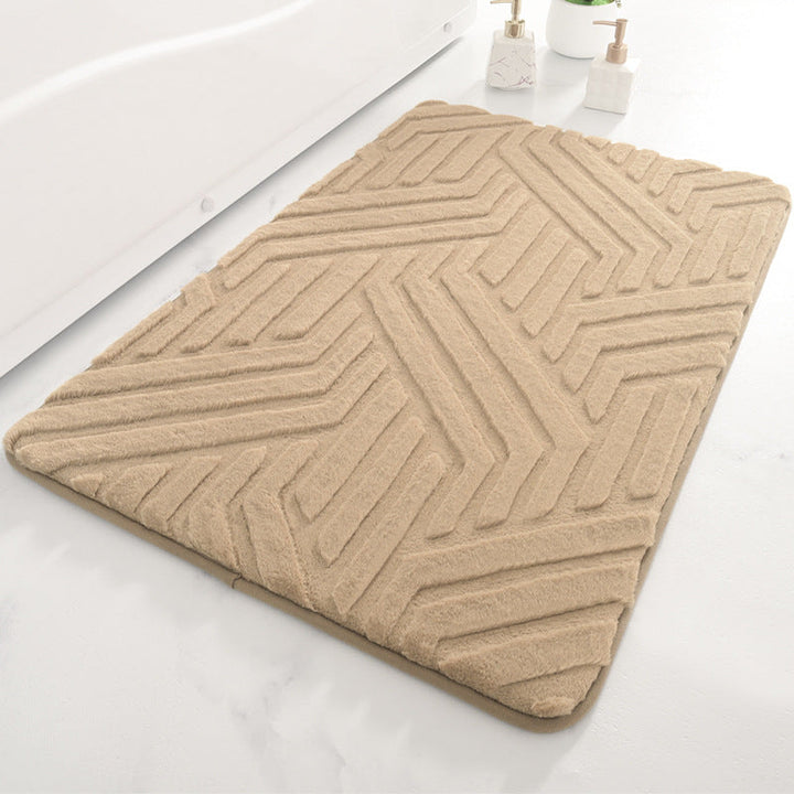 Chevron Textured Bath Mat