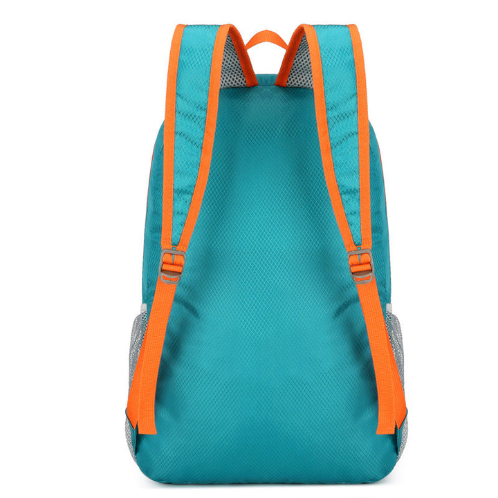 Unisex nan ultra-light foldable day backpack with organizer compartments, water-repellent material, and mesh side pockets Kalsten