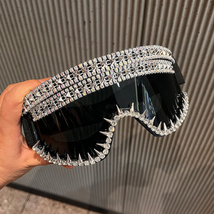 Ladies Ski Goggles with Extravagant Rhinestone Design Kalsten