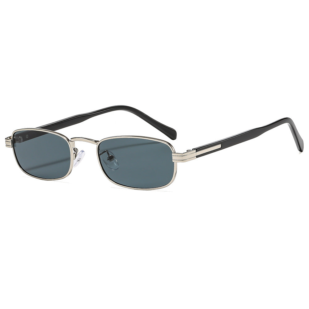 Ladies fashionable sunglasses with stylish metal frame and orange lenses Kalsten