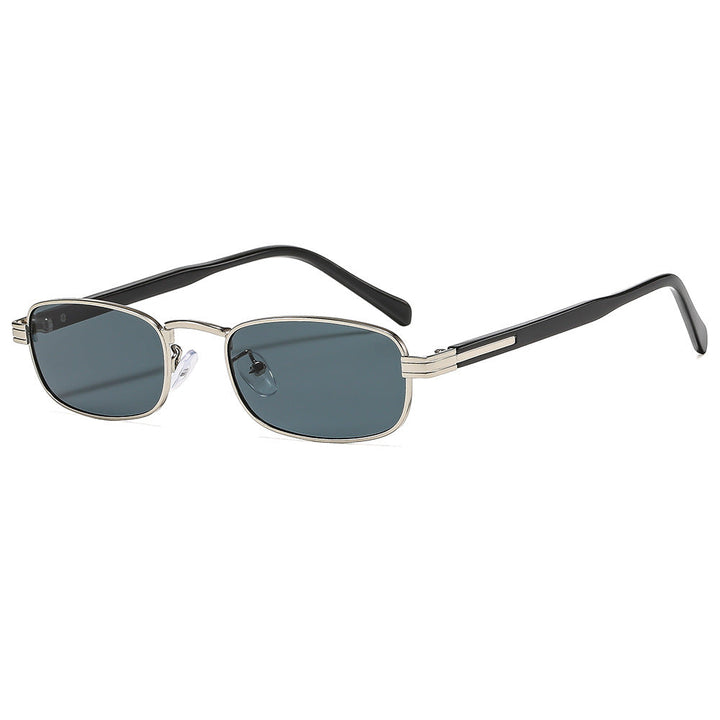 Ladies fashionable sunglasses with stylish metal frame and orange lenses Kalsten