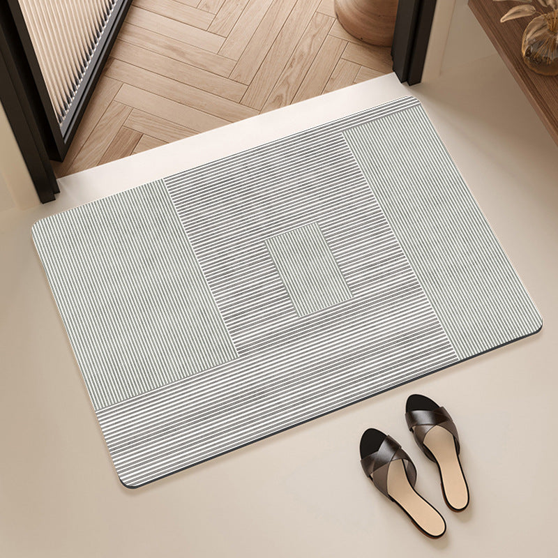 Abstract Geometric Design Bath Mat Acalora