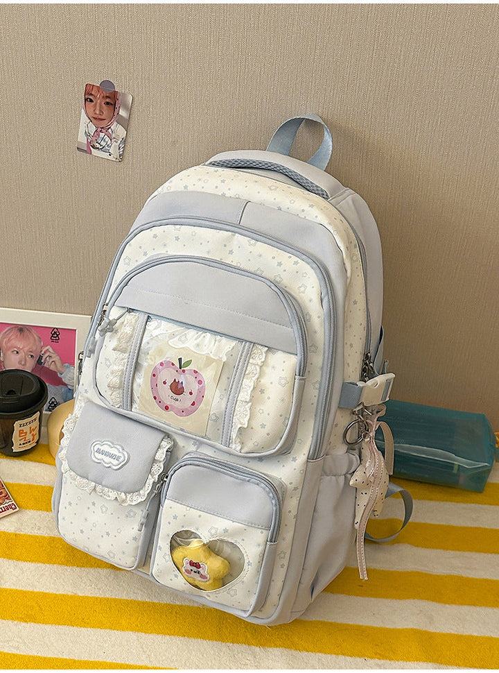 Cute Plush Character Design School Backpack