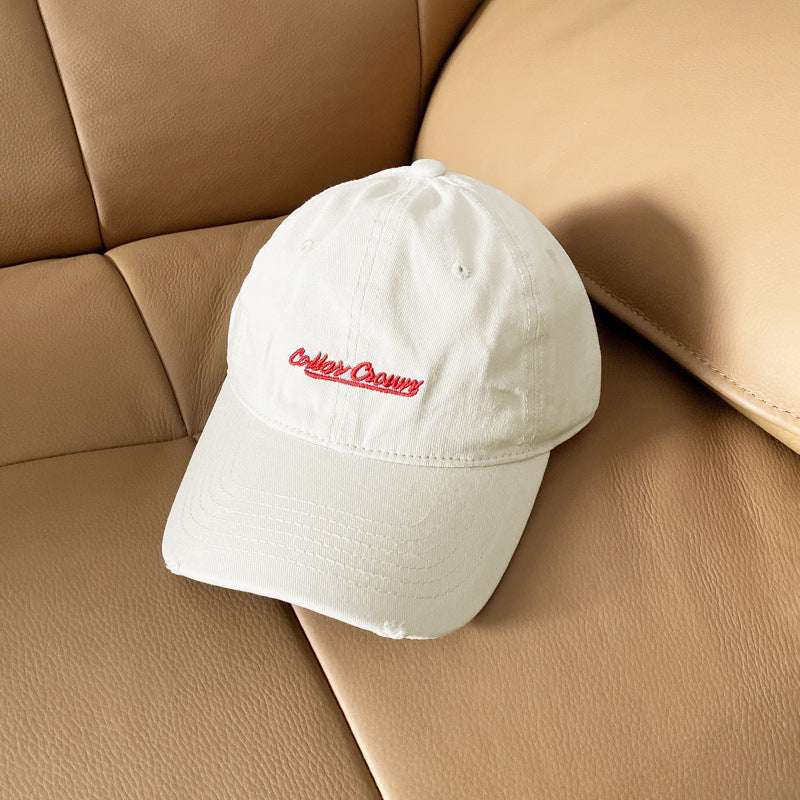 Women's Casual Distressed Cotton Baseball Cap Kalsten