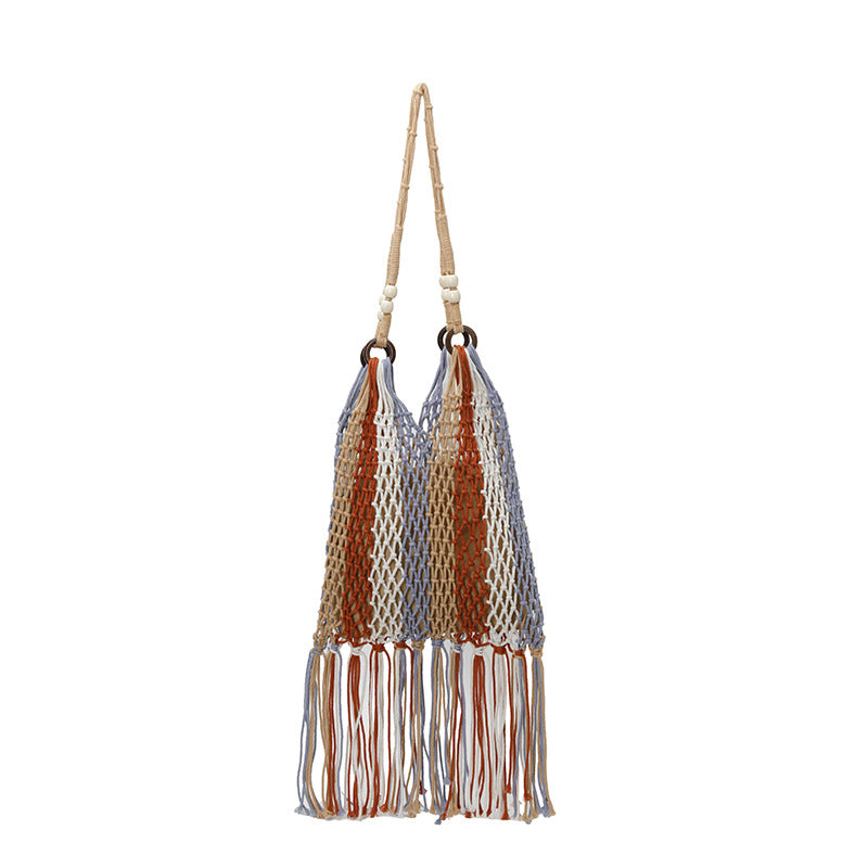 Macrame Tote Bag with Tassels Kalsten