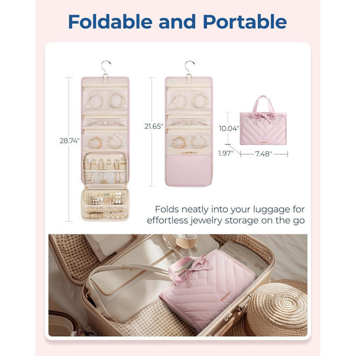 Jewelry Organizer Bag with Multiple Compartments Kalsten