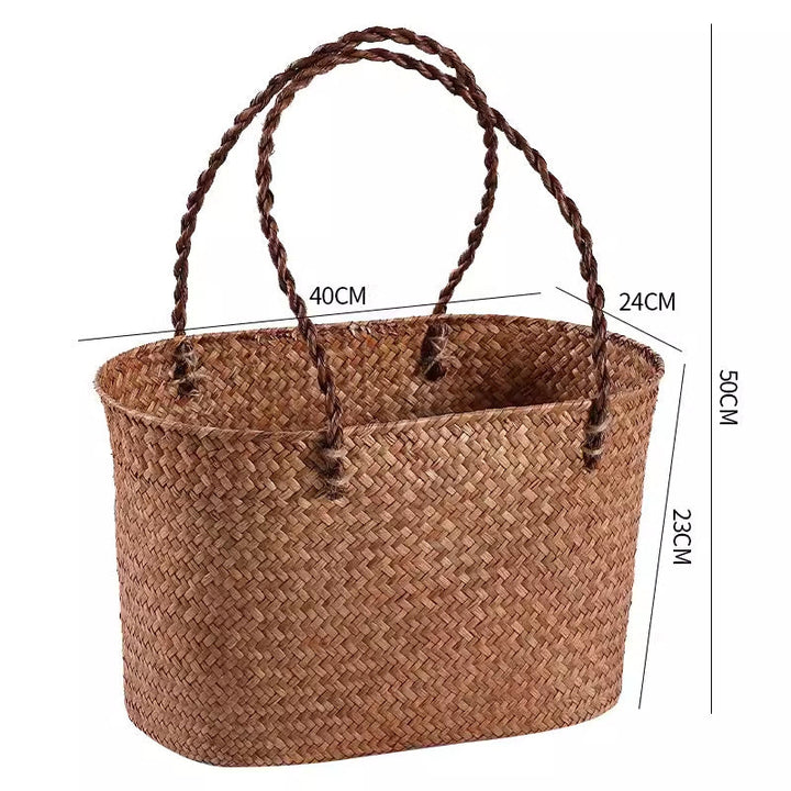 Handcrafted Woven Storage Tote Kalsten