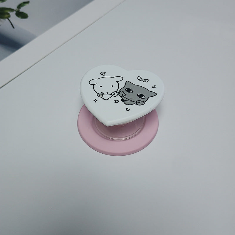 Heart-Shaped Character Phone Grip Kalsten