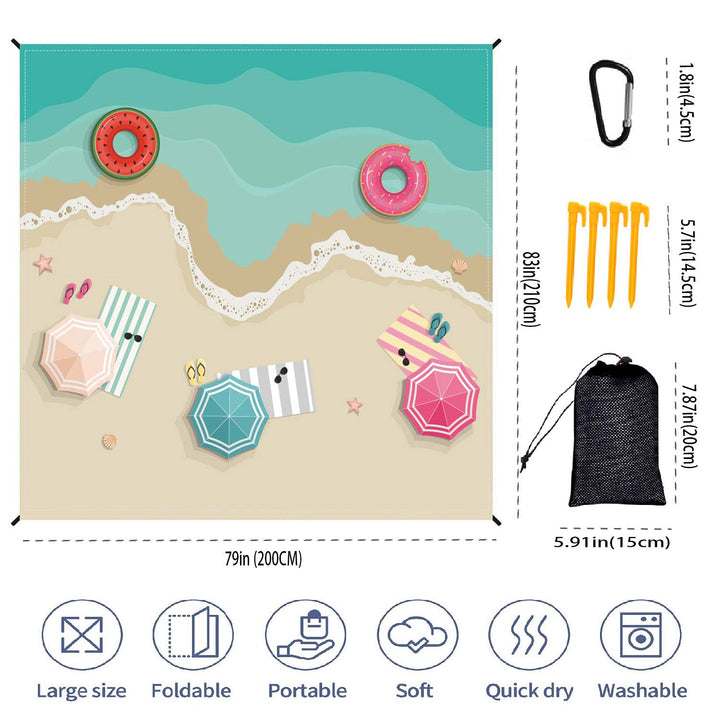 Extra-Large Portable Beach Mat Kalsten