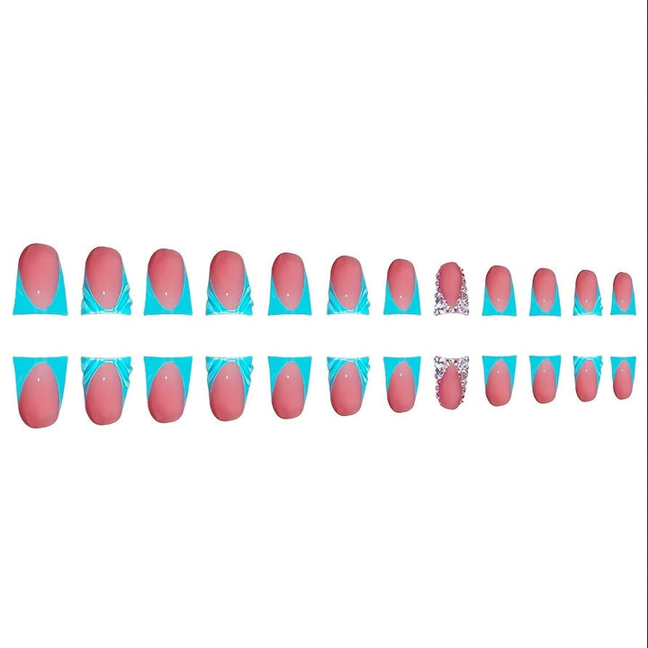 Decorative Crystal-Embellished Press-On Nails Kalsten