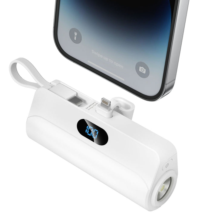 Compact power bank with integrated LED light Kalsten